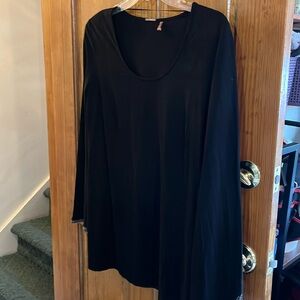 Kingdom Couture Black Long Sleeve Top with Sparkles on Sleeves.